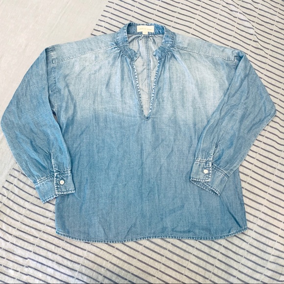 Anthroplogie Cloth & Stone blouse denim New - Picture 1 of 5